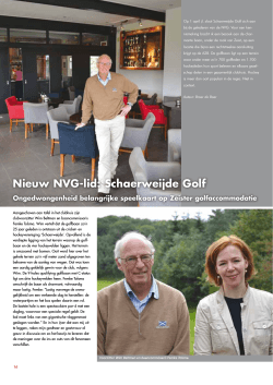 Nieuw NVG-lid: Schaerweijde Golf