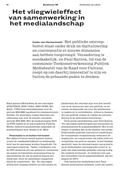 Het vliegwieleffect van samenwerking in het medialandschap