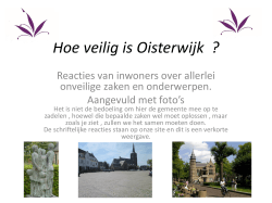 Hoe veilig is Oisterwijk ?