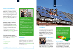de brochure over het Energielabel - Uneto-VNI