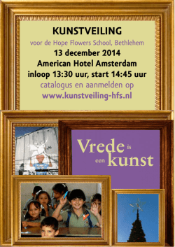 voor de uitnodiging - Hope Flowers School