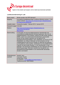 Kwaliteitssprong minder spuiten met GPS-rijenspuit