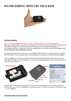 HANDLEIDING MINI GPS TRACKER