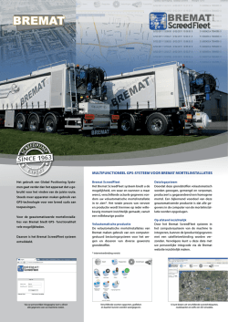 MULTIFUNCTIONEEL GPS-SYSTEEM VOOR BREMAT