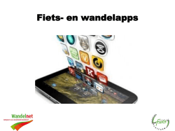 Martine Werensteijn, Wandelnet - resultaten online onderzoek Apps