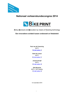 Nationaal verkeerskundecongres 2014