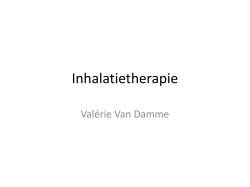 Inhalatietherapie door Dr. Valérie Van Damme