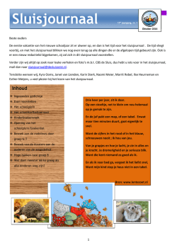 sluisjournaal november 2014