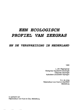 een ecologisch profiel van zeegras en de verspreiding in nederland