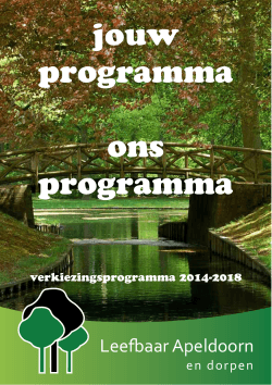 jouw programma ons programma