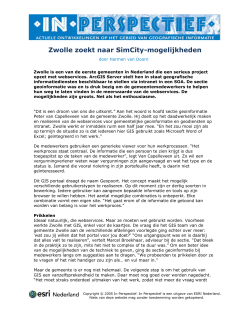 Zwolle zoekt naar SimCity-mogelijkheden
