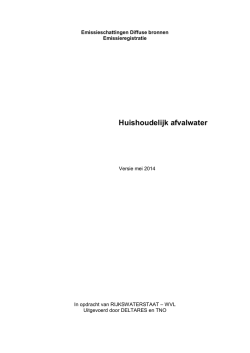 Factsheet Huishoudelijk afvalwater