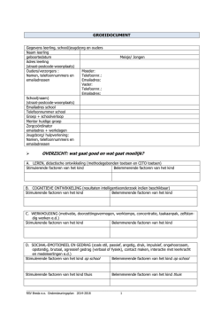 Groeidocument - RSV Breda e.o.
