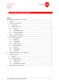 examenrichtlijnen studenten 2014-2015