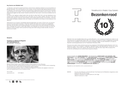 Programmaboekje Bezonken rood