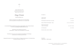 Guy Croon - Begrafenissen Willems