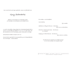 Guy Schwartz - uitvaartcentrum.be