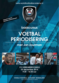VOETBAL PERIODISERING - World Football Academy Nederland