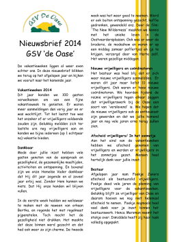 Nieuwsbrief 2014 (pdf)