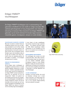 Produktinformatie: Dräger PARAT® vluchtkappen (PDF)