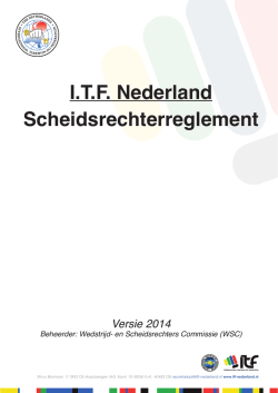 I.T.F. Nederland Scheidsrechterreglement