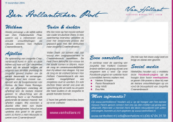 Download de nieuwsbrief - Van Hollant Craenenbroeck