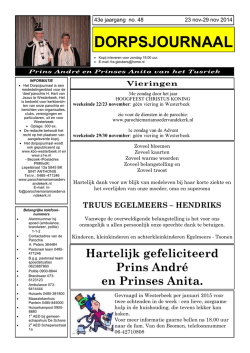 Dorpsjournaal 14-48 (17-11-2014)