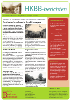 HKBB-berichten - Historische Kring Berckhout Bobel Dyck