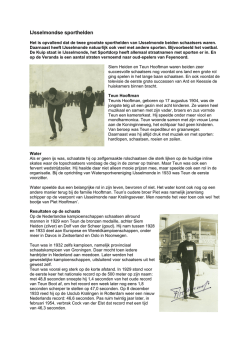 IJsselmondse sporthelden waren schaatsers