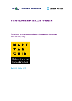 Startdocument Hart van Zuid Rotterdam