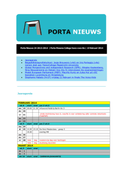 Jaaragenda - Porta Mosana College