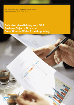 Gebruikershandleiding voor SAP BusinessObjects