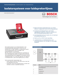 Isolatorsysteem voor luidsprekerlijnen