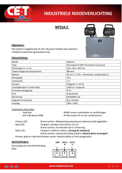 INDUSTRIELE NOODVERLICHTING