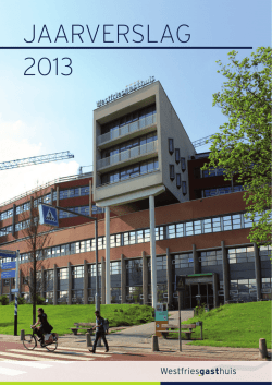 JAARVERSLAG 2013 - Westfriesgasthuis