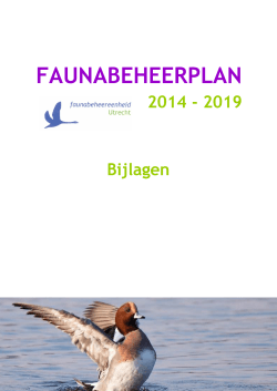 Bijlagen Faunabeheerplan print versie