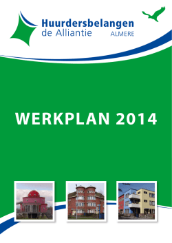 hbv werkplan - Huurdersbelangen, de Alliantie Almere