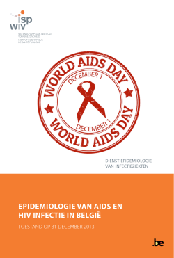 Epidemiologie van aids en hiv-infectie in België 2013: volledig