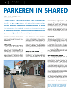 Parkeren in Shared Space – Dick van Veen en Sjoerd Nota (2012)
