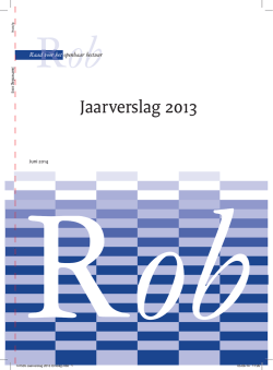 Jaarverslag 2013 Raad voor het openbaar bestuur - Rob-Rfv