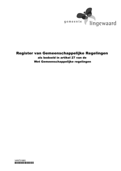 Informatienota register ex art 27 Wet gemeenschappelijke