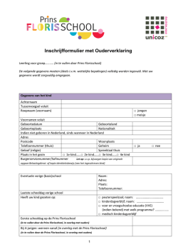 Download aanmeldingsformulier
