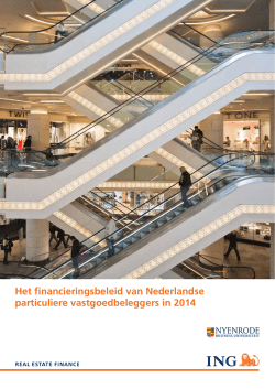 Het financieringsbeleid van Nederlandse particuliere