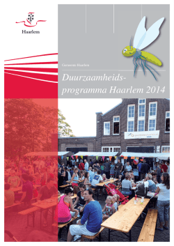 Duurzaamheidsprogramma 2014