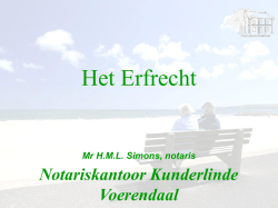 Het Erfrecht - Notariskantoor Kunderlinde