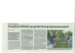 Artikel Gazet Van Antwerpen 13 juni 2014