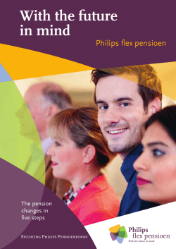 12-1350 Philips Pensioenfonds brochure Met het oog op de toekomst