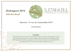 Eindrapport SustainaBul HAS Hogeschool