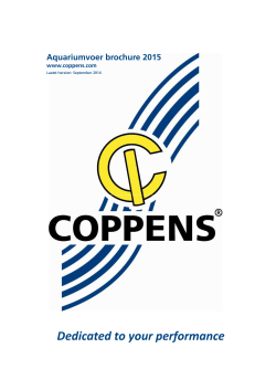 Aquarium brochure - Coppens International