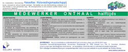 M E D E W E R K E R  O N T H A A L   halftijds
